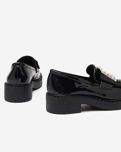 Lacquered shoes with a black buckle Fogim - Footwear