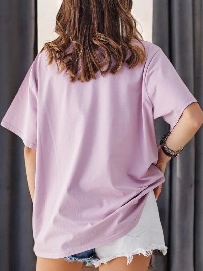 Royalfashion Sieviešu kokvilnas T-krekls ar druku