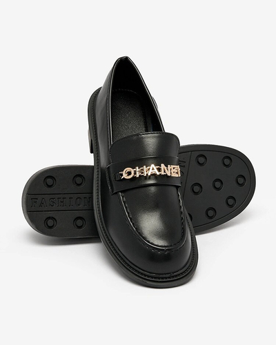 Royalfashion Lakoti sieviešu mokasīni melnā krāsā Kerifi