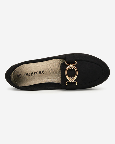 Eco-suede black moccasins Brussi - Footwear