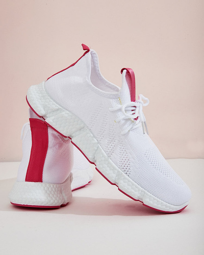 White and pink women's sports shoes Baym - Footwear