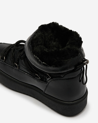 Royalfashion Children's slip-on shoes a'la snow boots in black Asifa