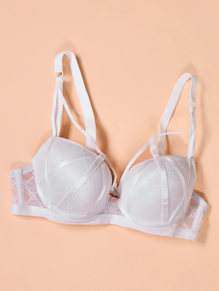 Женский бюстгальтер Royalfashion, украшенный кружевом и бретелями