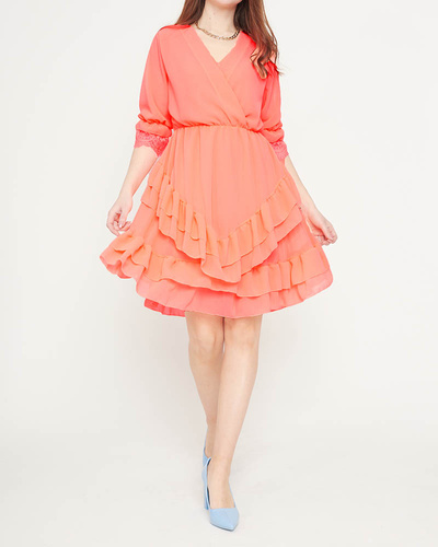 Coral ladies mini dress - Clothing