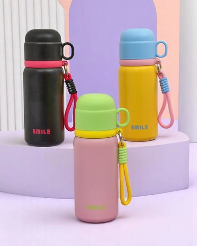Royalfashion Thermal mug thermos with Happy Smile cup