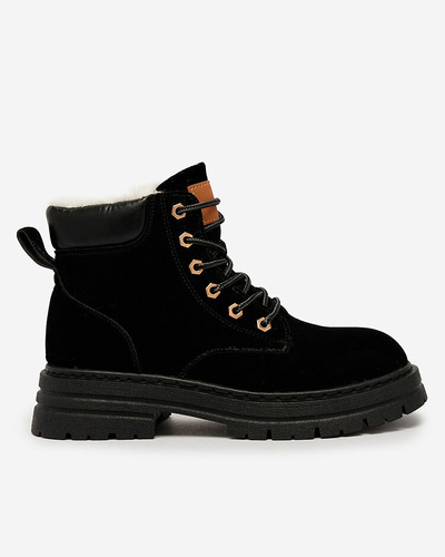 Royalfashion Women's insulated trapper boots in black Radoras