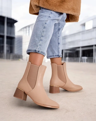 Royalfashion Women's ankle boots on low heels Eterra