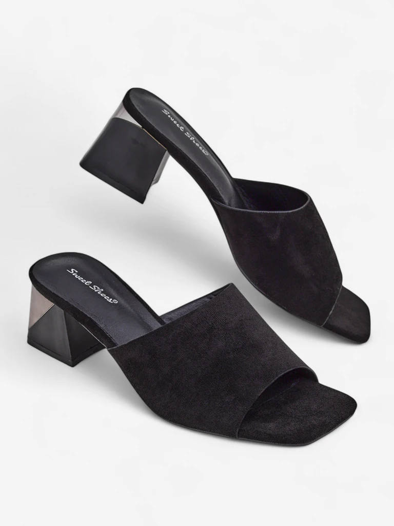 Royalfashion women’s slippers with a decorative heel Vollatie