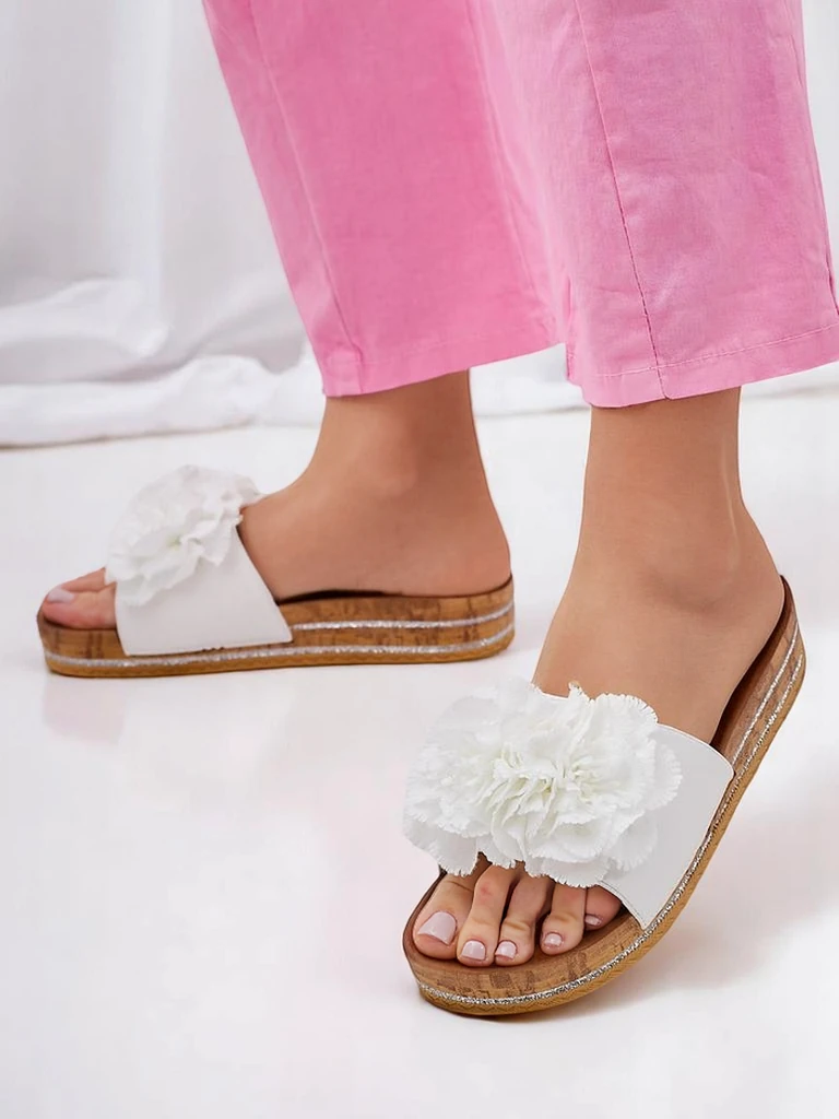 Royalfashion Women's slippers with flowers Focce