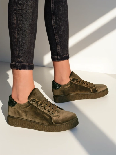 Royalfashion Sieviešu tenisa apavi a'la velūrs Mixose