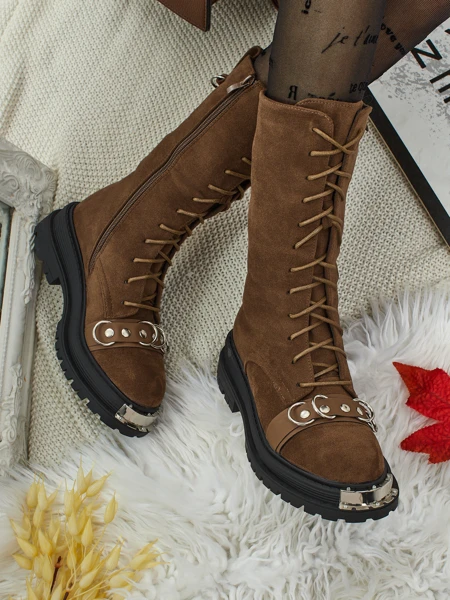 Royalfashion Werces Women's Lace-up Ankle Boots