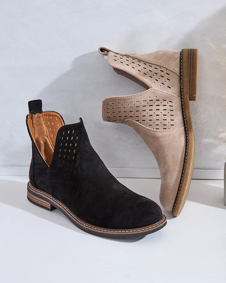 Royalfashion Sieviešu eko zamšādas Ovilla zābaki