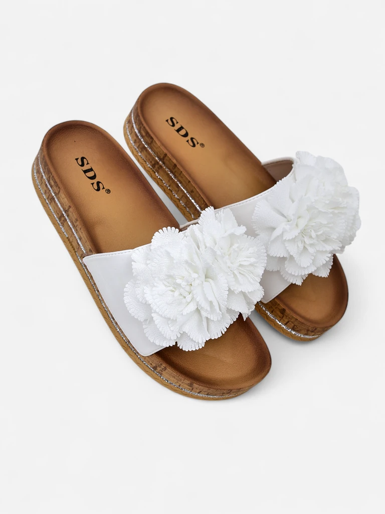 Royalfashion Women's slippers with flowers Focce