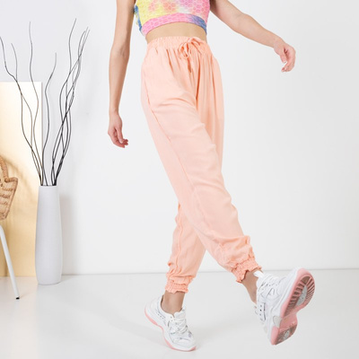 Light pink women's harem pants - Clothing