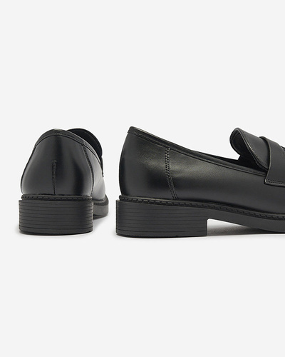 Women's moccasins in black Selenna- Footwear