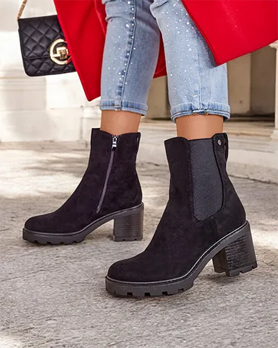 Royalfashion Eko-velveta sieviešu ķēdas zābaki uz apstākļa Weggis