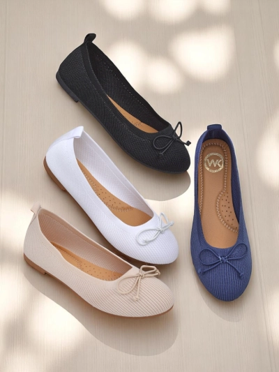 Royalfashion Women's Fabric Ballerinas Magger