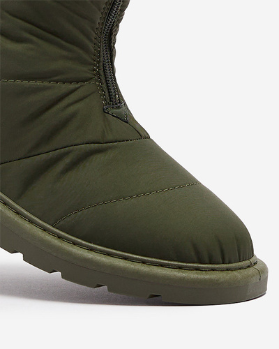 Dark green women's boots a'la snow boots Tirigga- Footwear