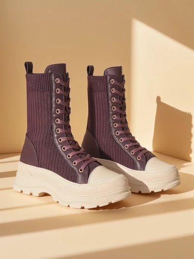 Royalfashion Sieviešu augstās darba botas Fosilla