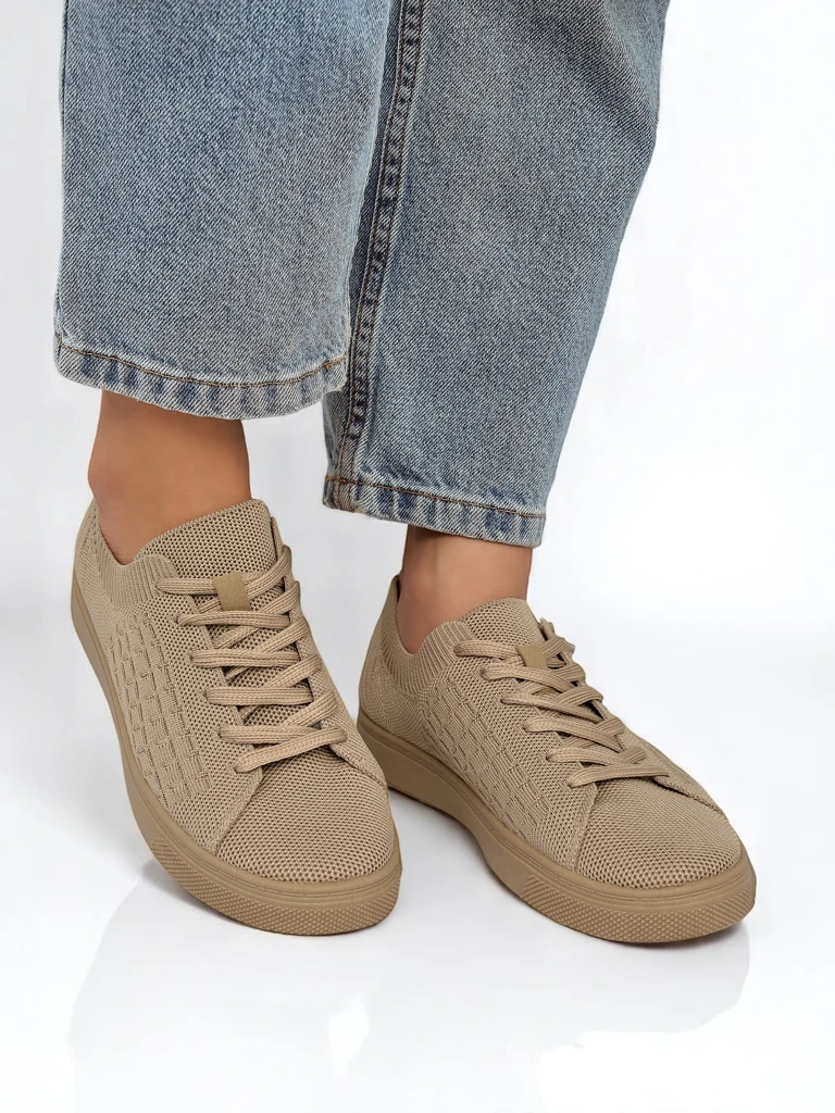 Royalfashion Livia Classico Jasny Brazowy Trivium Женские Кроссовки Ткань