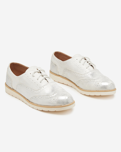 Women's white lace-up shoes Isdiohra - Footwear