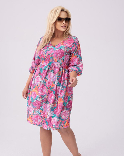 Royalfashion Women's knee-length dress with print PLUS SIZE