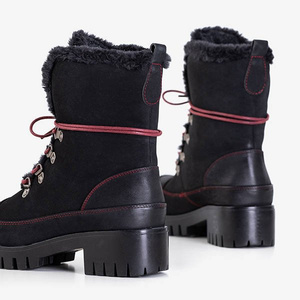 Ladies' black lace-up Miratorg Workers - Footwear