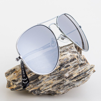 Women's Silver Frame Sunglasses - Glasses