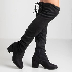 Black women's Caprio over-the-knee boots - Shoes