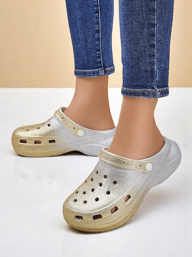 Royalfashion Women's rubber summer sandals with cutouts Dellosa