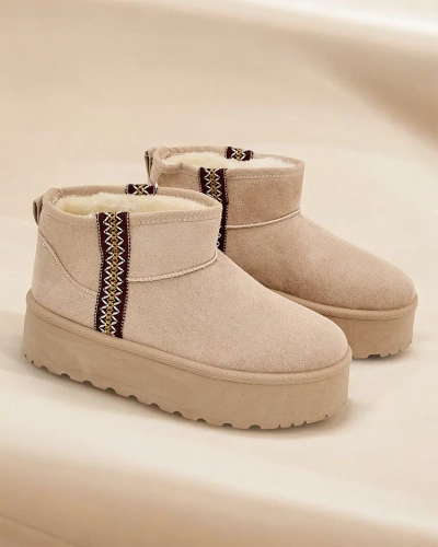 Royalfashion īsie sniega zābaki sievietēm Haluzi