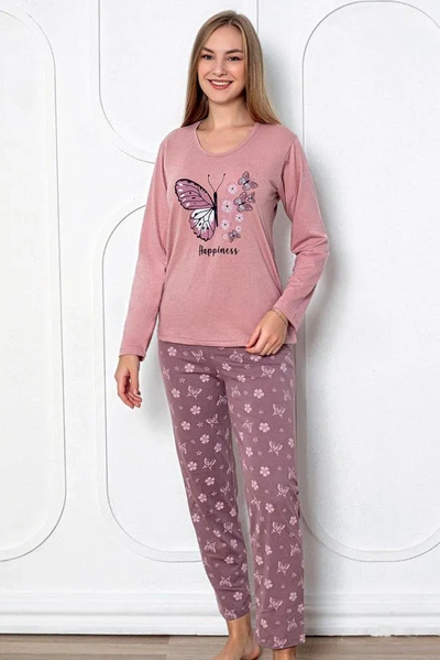 Royalfashion Women's Cotton 2-Piece Pyjama with Butterflies