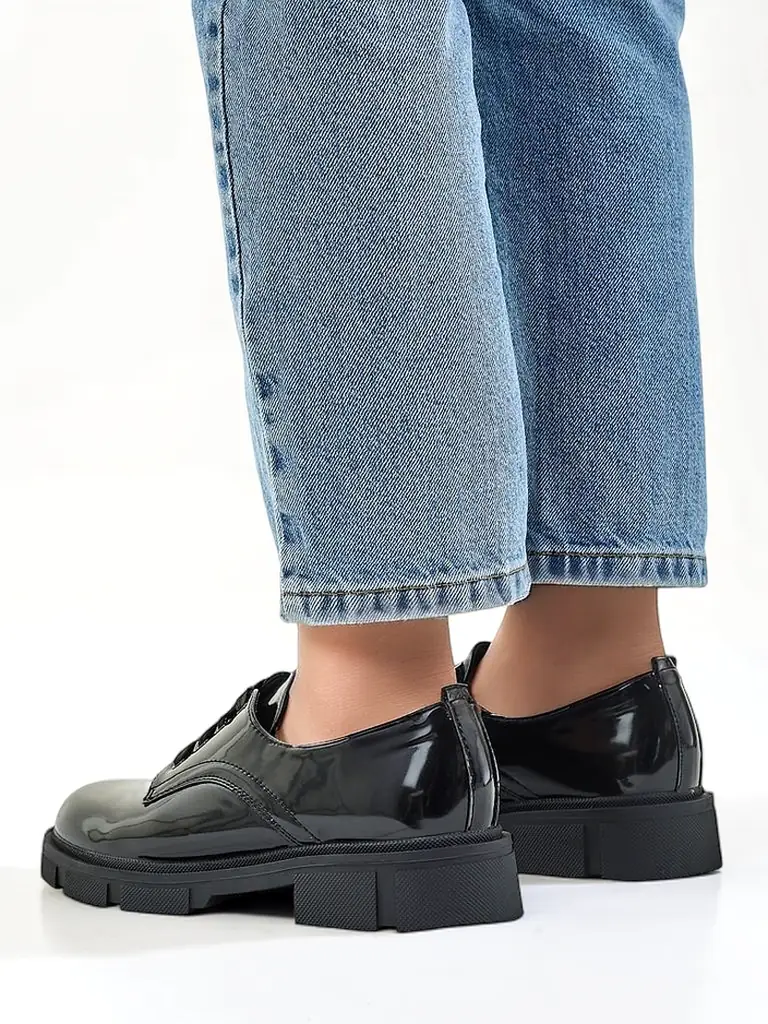 Royalfashion sieviešu lakota ādas apavi Omey