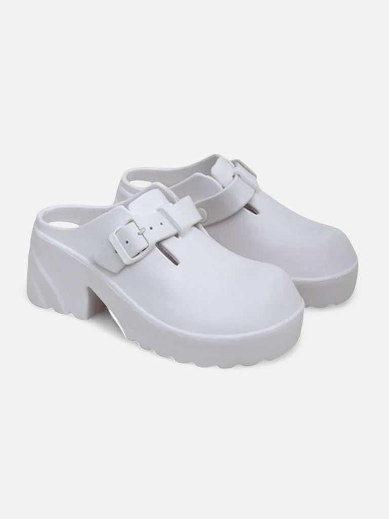 Royalfashion Women's rubber heeled sandals Voxones