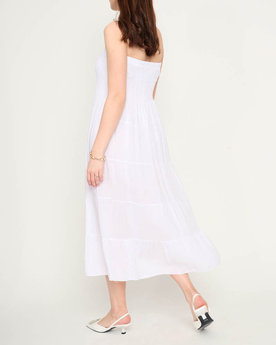 Balta PLUS SIZE midi kleita - Apģērbs