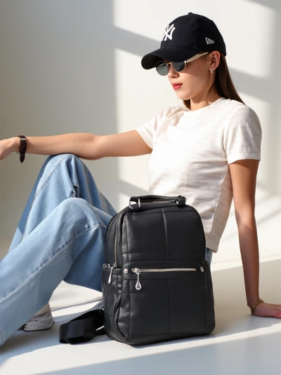 Royalfashion Sieviešu ekoloģiskās ādas mugursoma