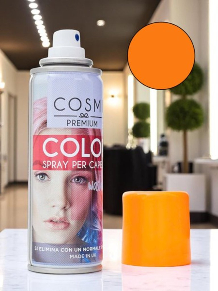 Krāsojošs matu laka aerosols Oranžs