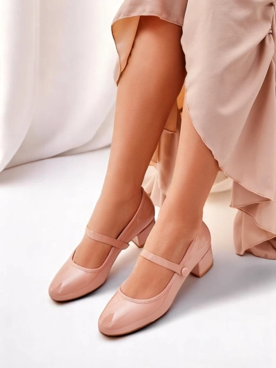 Lavish Royalfashion Damskie czółenka na niskim obcasie Omagga