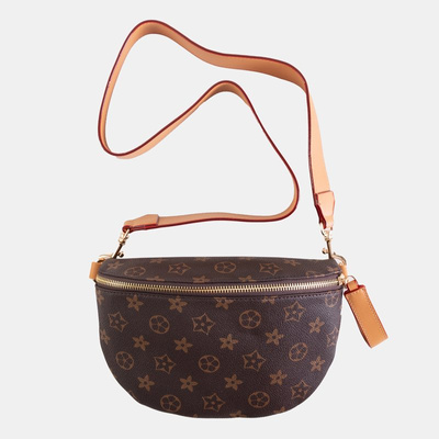 Patterned women's brown kidney bag - Accessories