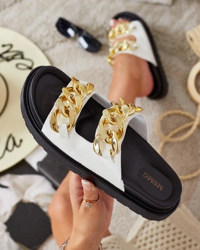 Royalfashion Sieviešu Dorore Chain Flip Flops