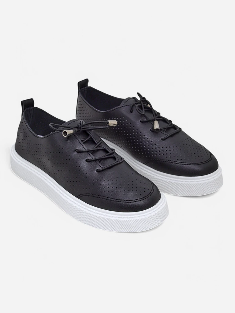 Royalfashion Ladies' perforated sports lace-up shoes Vaned