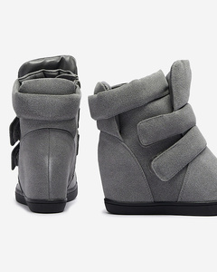 Royalfashion Grey sneakers on covered heel Brisa