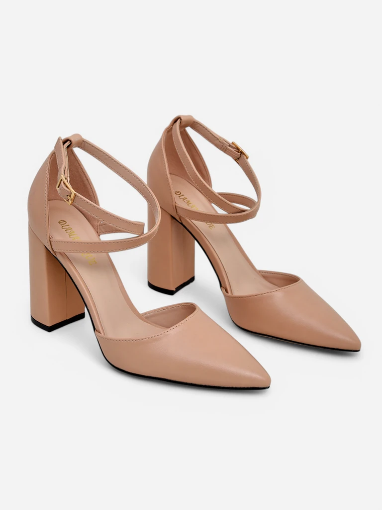 Royalfashion Женские туфли на каблуке с перекрещивающимися ремешками Eurolias