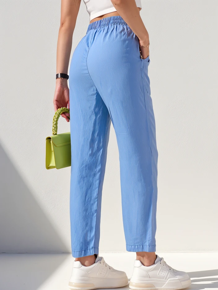 Royalfashion Taisnas sieviešu auduma bikses 7/8