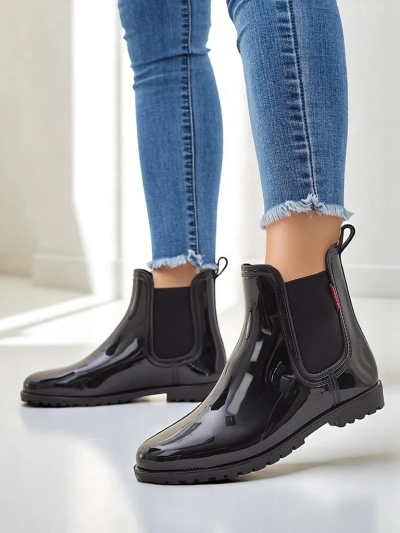 Женские лакированные резиновые сапоги Royalfashion Rissma