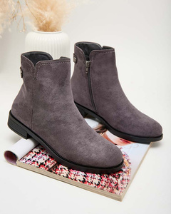 Royalfashion Grey women's boots a'la sztyblety Elegant Vibes