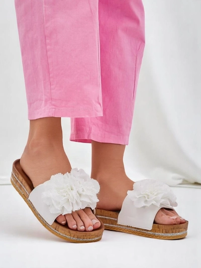 Royalfashion Women's slippers with flowers Focce