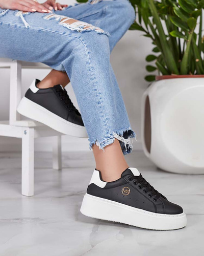 Royalfashion Women's sporty sneakers on a Calomie heel