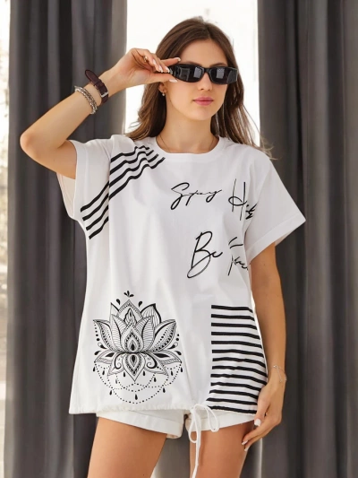 Royalfashion Women's Cotton T-Shirt with Print