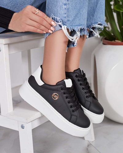 Royalfashion Women's sporty sneakers on a Calomie heel